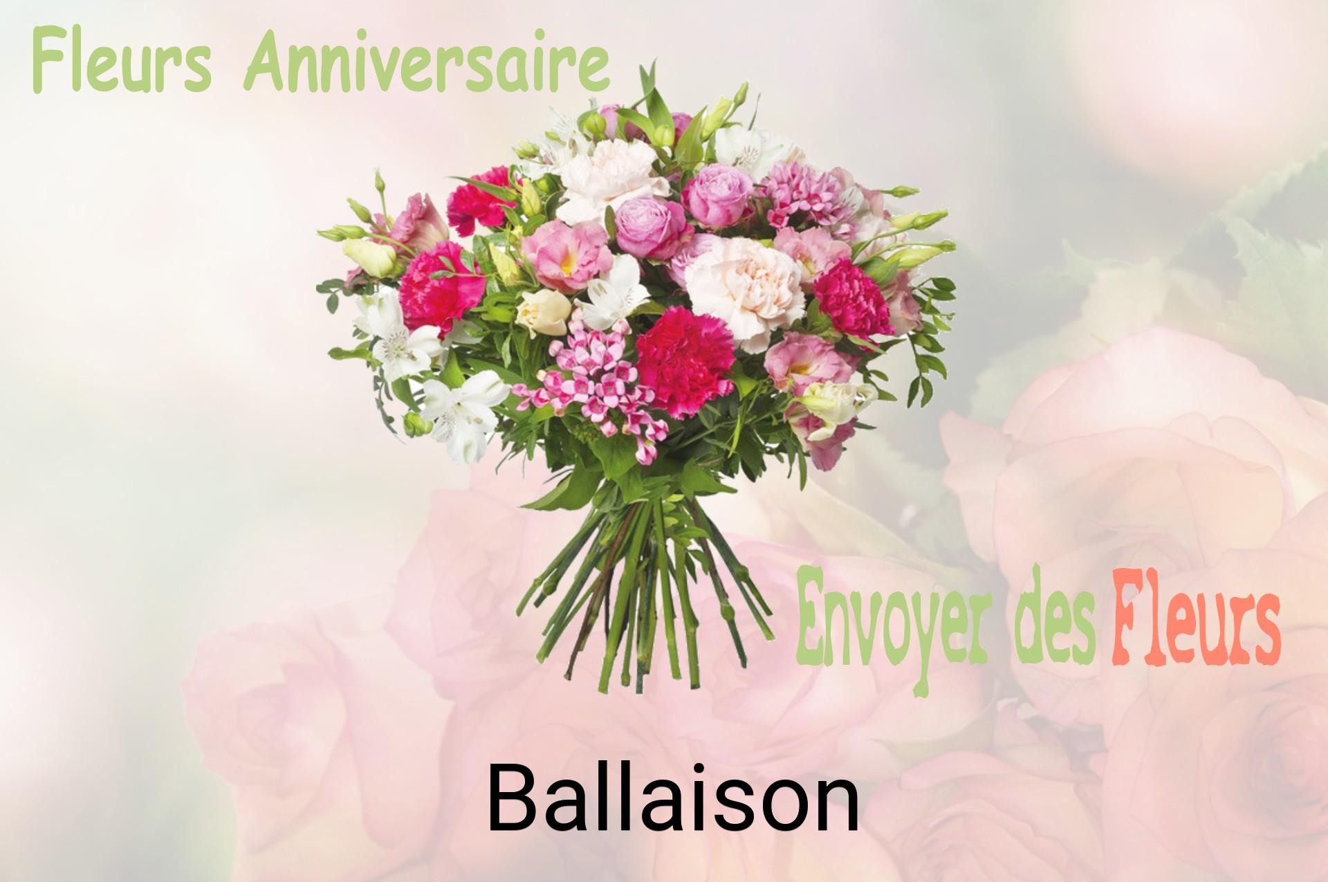 Bouquet de fleurs d’anniversaire livré à Ballaison