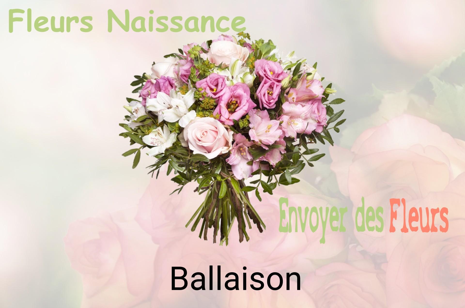 Bouquet de fleurs de naissance livré à Ballaison