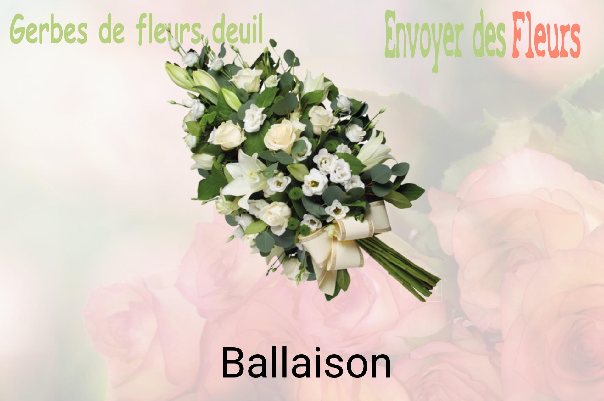 Gerbe de fleurs de deuil livrée à Ballaison